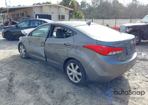 2013 Hyundai Elantra Limited from USA, damaged, VIN 5NPDH4AE8DH242832